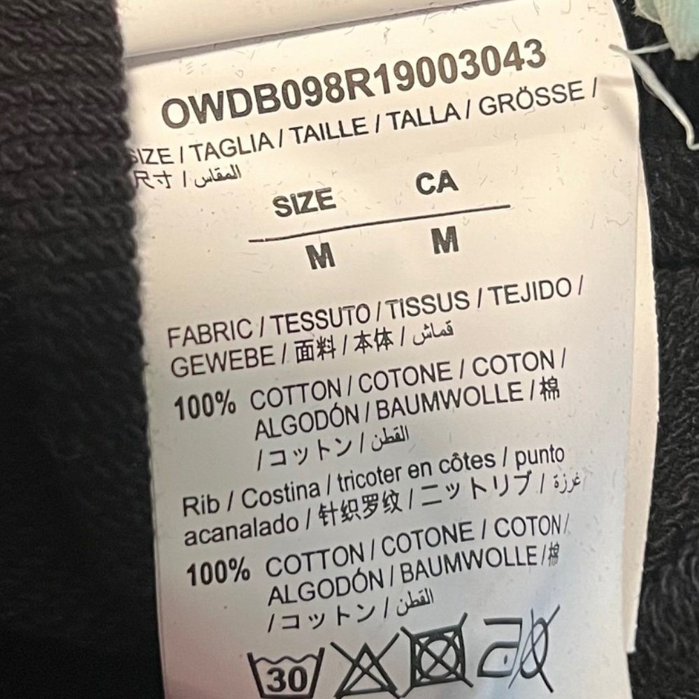 Off-White SS2019 "Flowers" Black Crewneck Sweatshirt Size M - Picture 5 of 5